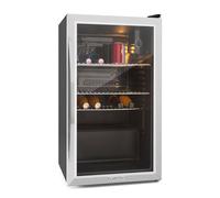 Klarstein Beersafe 84.5cm 80L Frigo Bibite con Porta in Vetro Argento