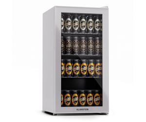 Klarstein Beersafe 84cm 74L Frigo Bibite con Porta in Vetro Grigio chiaro
