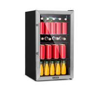 Klarstein Beersafe 84cm 98L Frigo Bibite con Porta in Vetro Argento