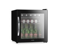Klarstein Beersafe Reflect 44cm 47L Frigo Bibite con Porta in Vetro Nero