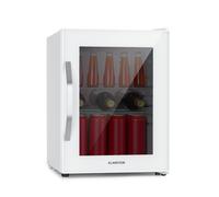 KLARSTEIN Mini Frigo Bar da Camera per Birra, Portatile, Piccolo da Ufficio, con Porta in Vetro, con Ripiani Rimovibili, 0-10°C, 33L