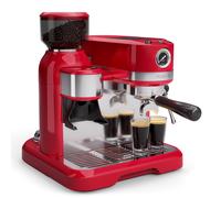 Bella Café - Macchina del caffè | Vintage | Macina | 19 bar | Schiuma di latte | Manometro | 1150 W