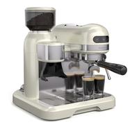 Klarstein Bella Café - Macchina per caffè espresso | Vintage | Macinino | 19 bar | Schiuma di latte | 2 tazze | 1550 W