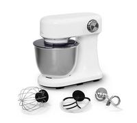 Klarstein Bella Evo Robot da Cucina 1500W - 5L Acciaio Inox, 12 Velocità, Planetaria, Pulse, Gancio Impasto & Frusta, Paraspruzzi - Robot da Cucina Multifunzione, Bianco