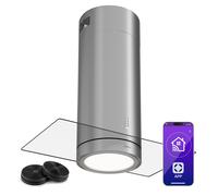 Klarstein Beretta Premium - Cappa aspirante a isola, app, scarico/ricircolo, 544 m³/ora, LED, filtri ai carboni attivi