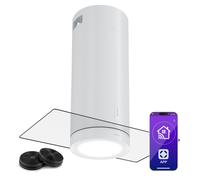 Klarstein Beretta Premium Smart 90cm 471,8 m³/h Cappa a Isola Bianco