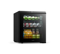 Klarstein Bevora 52cm 46L Frigo Bevande con Porta in Vetro Nero