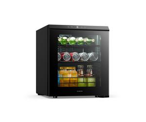 Klarstein Bevora 52cm 46L Frigo Bevande con Porta in Vetro Nero