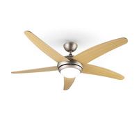 Klarstein Bolero 134 cm 55 W Ventilatore da soffitto con luce Acero