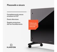 Klarstein Bornholm Smart 2500 - Stufa a convezione, 2500 W, WiFi, LED, IP24