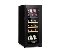 Bovella 18 Duo+ - Frigorifero per vini a due zone, 50 l, 18 bottiglie Sportello in vetro