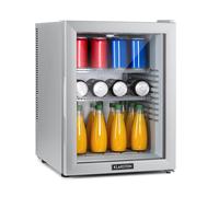 Klarstein Brooklyn 55cm 42L Frigo Bibite con Porta in Vetro Argento