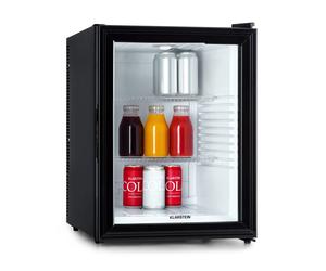 Klarstein Brooklyn 55cm 42L Frigo Bibite con Porta in Vetro Nero/Bianco