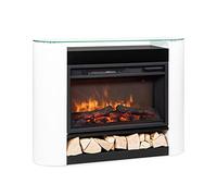 Studio 10 Arc camino elettrico, 1800 W, fiamme a LED, termoventilatore, telecomando