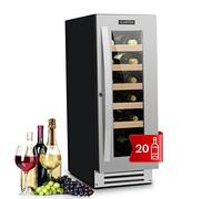 Klarstein Vinovilla Smart Frigorifero da Vino 50l/ 20 Bottiglie Porta vetro in Acciaio Inox