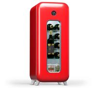 Klarstein Cantinetta Vino Refrigerata a Zona Singola per Interno/Esterni, Frigo Bar, Cantina Vino con Porta in Vetro, Mini Frigo Silenzioso, Frigorifero Piccolo Touch Control, 5-18°C, 15 Bottiglie