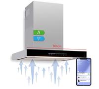 Alinea 60 - Cappa aspirante, 60 cm, cappa a parete, WiFi, A++, 500 m³/ora, touch