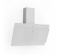 Klarstein Cappa Aspirante 90 cm, Cappa Cucina, Cappa Filtrante in Acciaio Inox, Scarico: 607m³/h, Illuminazione LED, Pannello Touch, Filtro Per Ricircolo, Safety Glass, Classe Energetica B, Bianco