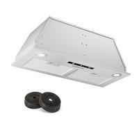 Paolo 72 - Cappa aspirante da incasso, 72 cm, 520 m³/ora, LED, touch, A++