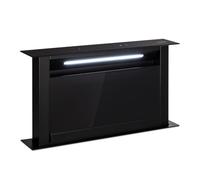 KLARSTEIN Cappa aspirante Downdraft 60 cm Nero, Cappa aspirante da cucina 2 in 1, Flusso d'aria 682 m³/h, Cappa da cucina da 60 cm con 8 modalità, Cappa aspirante da incasso con luci LED