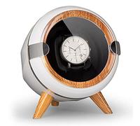 Klarstein, caricatore automatico per orologi da uomo e da donna, con effetto legno, 4 TPD e 3 rotazioni, movimento silenzioso per 1 orologio automatico
