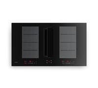 Klarstein ChefFusion 90cm Piano a Induzione con Cappa Integrata 4 Fuochi Nero