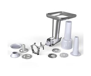 Klarstein Chiara - Tritacarne per Robot da Cucina - Accessorio Versatile, 4 Lame in Acciaio Inox, 3 Dischi Forati, Facile Preparazione delle Salsicce, Compatibile con Robot da Cucina Chiara