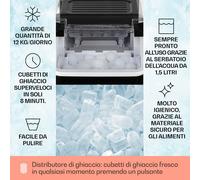 Klarstein Chillout Macchina del Ghiaccio,