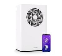 KLARSTEIN CircleDry 16L - Deumidificatore Smart, WiFi, Silenzioso: 38dB, Timer 24h, Drenaggio Continuo, Controllo umidità, Portatile per Casa, Bagno, Ufficio, Stanze Fino a 32m²