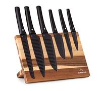 Kissaki - Set di coltelli, magnetico, rivestimento antiaderente, struttura ondulata