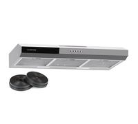 Klarstein Contempo 90cm 199m³/h Cappa Sottopensile Argento