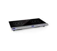 Klarstein Cucinata 3100W Piastra a Induzione Portatile 2 Fuochi Argento
