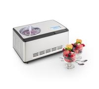 Klarstein Dolce Bacio 2L 180W Gelatiera con Compressore Argento