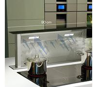 KLARSTEIN Downdraft Cappa Aspirante, Cappa Cucina con Flusso d'Aria 507m³/h, 4 modalità di Aspirazione della Ventola, Cappa a Incasso con modalità Ricircolo Opzionale, Cappa Sottopensile con Timer