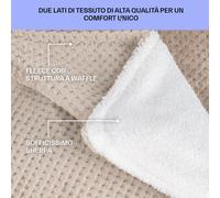 Klarstein Dr. Watson Deluxe XXL - Coperta elettrica, 160 W, 9 livelli di temperatura, elemento di controllo, 200 x 180 cm