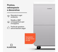 Klarstein DryFy Grand Smart 55 Deumidificatore WiFi a compressione 55 l/g 40-50 m²