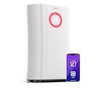 Klarstein DryFy Pro Connect 20L Deumidificatore WiFi, 20L/24h, Serbatoio 4L, App Control, Timer 24h, Portatile per Casa, Bagno, Camera da Letto, Stanze 20-30m², Bianco