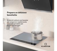 DualTone Hybrid piano cottura a induzione | Zona flex | Display a LED | Controllo scorrevole | 7200 W