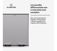 EcoVista - Cestino dei rifiuti con contenitore per compost, cestino della spazzatura da 40 litri + contenitore per compost da 3 L, soft-close