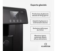 Eiszeit Macchina del Ghiaccio Acciaio Inox 3 Dimensioni argento