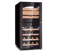 Klarstein El Dorado 39,5cm 38 Bottiglie Cantinetta Vino Doppia Temperatura Nero