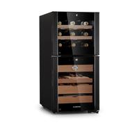 Klarstein El Dorado 500 Sigari Humidor e Cantinetta Vino 15 Bottiglie Nero