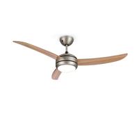 Klarstein El Paso 132 cm 54 W Ventilatore da soffitto con luce Faggio