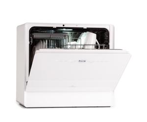 Klarstein Emerald 55cm 7 Programmi Lavastoviglie da Tavolo Bianco