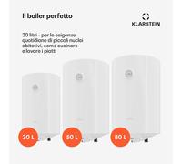 ENDURAHEAT MAX 30 - Scaldabagno ad accumulo, 30 litri