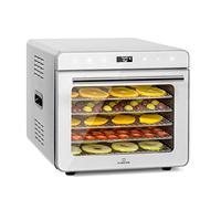 Klarstein Essiccatore Alimentare, Essicatore Alimenti 700W, Essiccatore Frutta e Verdura Casalingo con 6 Vassoi a Griglia in Metallo, Disidratatore Alimentare con Timer 24h e Display Touch Digitale