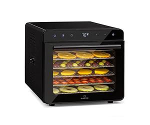 Klarstein Essiccatore Alimentare, Essicatore Alimenti 700W, Essiccatore Frutta e Verdura Casalingo con 6 Vassoi a Griglia in Metallo, Disidratatore Alimentare con Timer 24h e Display Touch Digitale