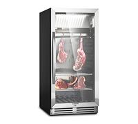 KLARSTEIN Essiccatore Alimentare, Essiccatore per Carne, Abbattitore Domestico di Temperatura, Mini Frigo a Zona Singola, Frutta Verdura Carne Essiccata, Disidratatore Alimentare LED, 1-25°C, 233 L