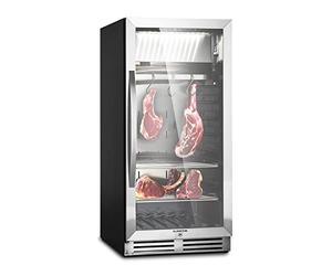 KLARSTEIN Essiccatore Alimentare, Essiccatore per Carne, Abbattitore Domestico di Temperatura, Mini Frigo a Zona Singola, Frutta Verdura Carne Essiccata, Disidratatore Alimentare LED, 1-25°C, 233 L