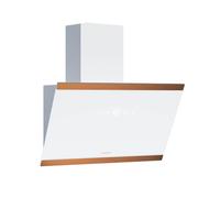 Klarstein FlashLine 60 - Cappa da Cucina da 60 cm, Cappa Aspirante, Touchscreen, 578 m³/ora, Efficienza Energetica LED, Silenziosa: 34,5 dB, Bianco & Rame, Scarico & Ricircolo
